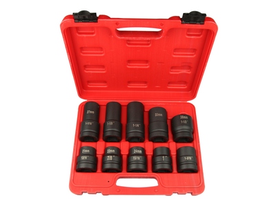 Impact Socket Set with Standard and Metric Sizes