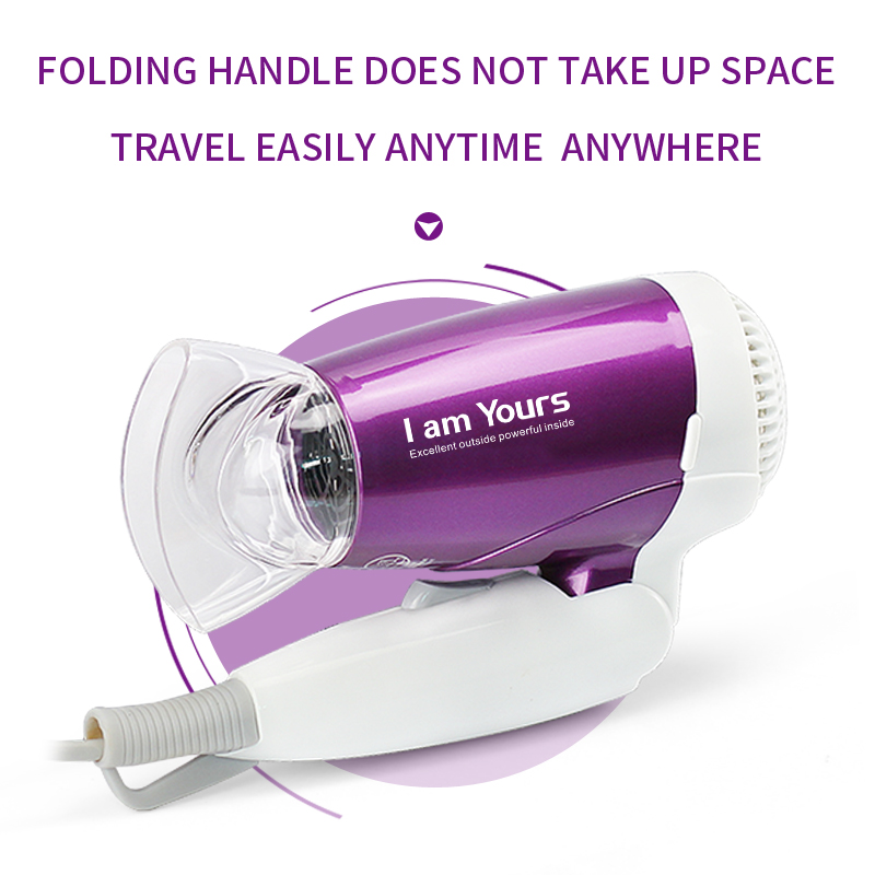 Foldable Travel Hair Dryer with Concentrator