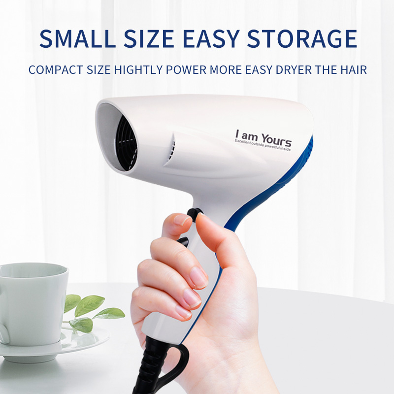 Compact Travel Hair Dryer with Cool Shot