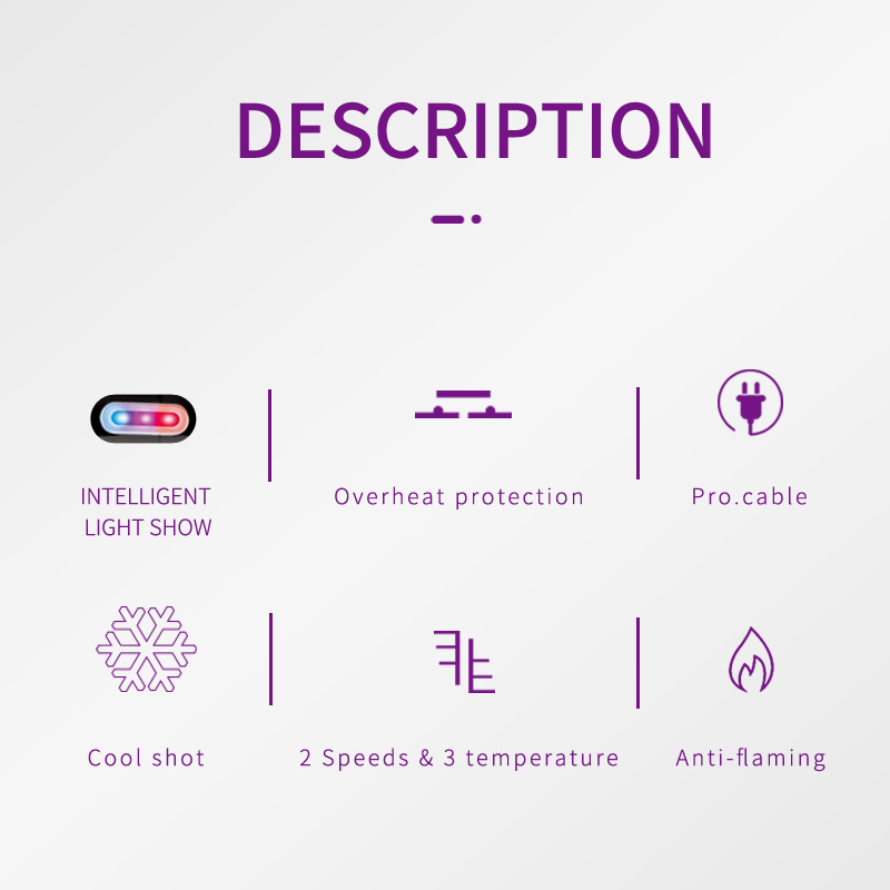 Professional AC Motor Hair Dryer with Diffuser