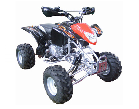 Four-Wheeled All-Terrain Vehicle (ATV) for Off-Road Use