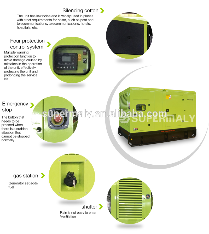 Low noise generator unit details