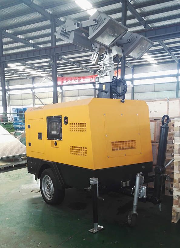 Mobile trailer-mounted generator set