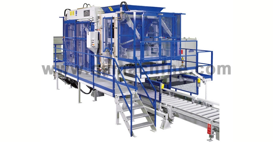 Automatic Stationary Multilayer Concrete Block Machine