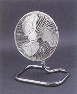 Chrome Oscillating Table Fan