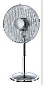 Chrome Oscillating Pedestal Fan