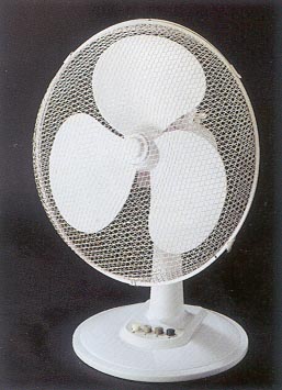 Electric Table Fan with Wire Cage