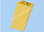 Gold-Plated Electronic Component with Cylindrical Feature