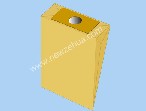 Gold Monitor Riser Stand with Circular Opening