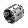Cylindrical view of the solid lubricant inlaid bushing