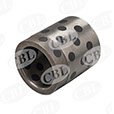 Bushing component in a metallic matrix