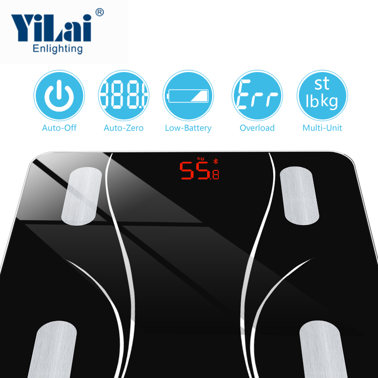 Zhongshan factory OEM/ODM electronic scale 280x280mm portable bluetooth scale - Image 2