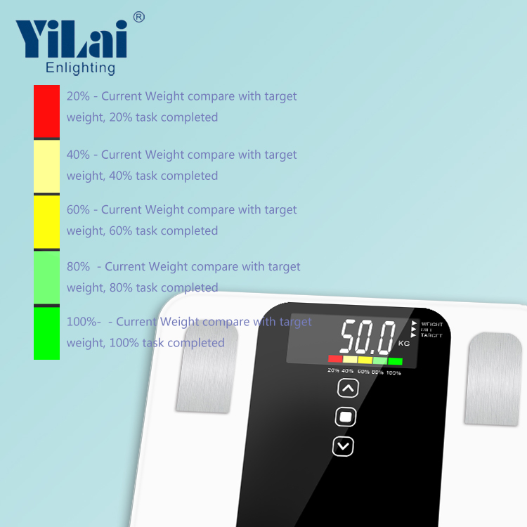 Zhongshan factory wholesale 180kg electronic scale with color indication bathroom scale - Image 3