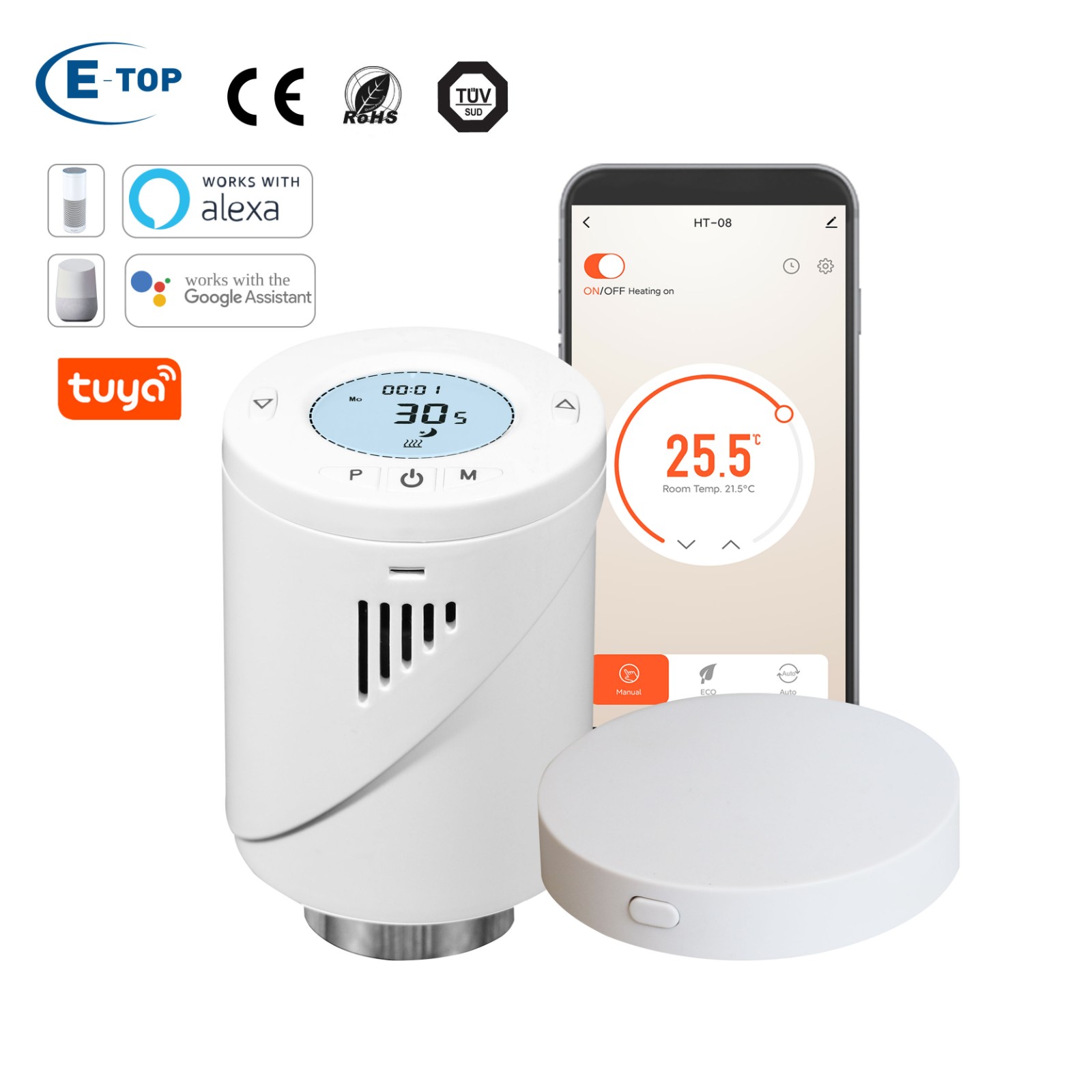 Zigbee/Bluetooth/Tuya WIFI Radiator Thermostat compatible with Alexa and Google Home - Image 3
