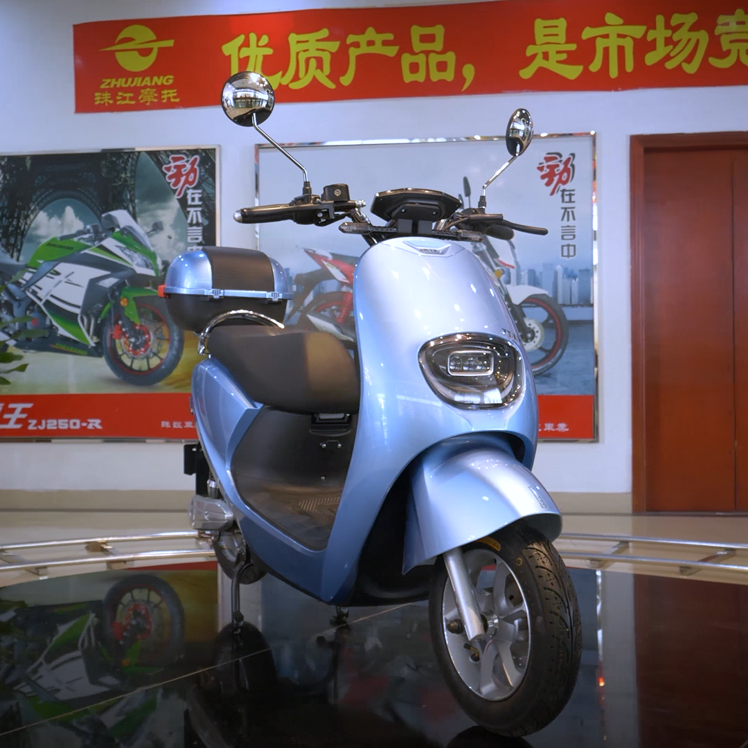 Electric Scooter with Rear Storage