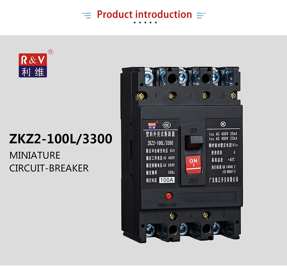 ZKZ2-100L circuit breaker technical view