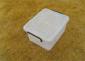 Rectangular Plastic Storage Container with Handles