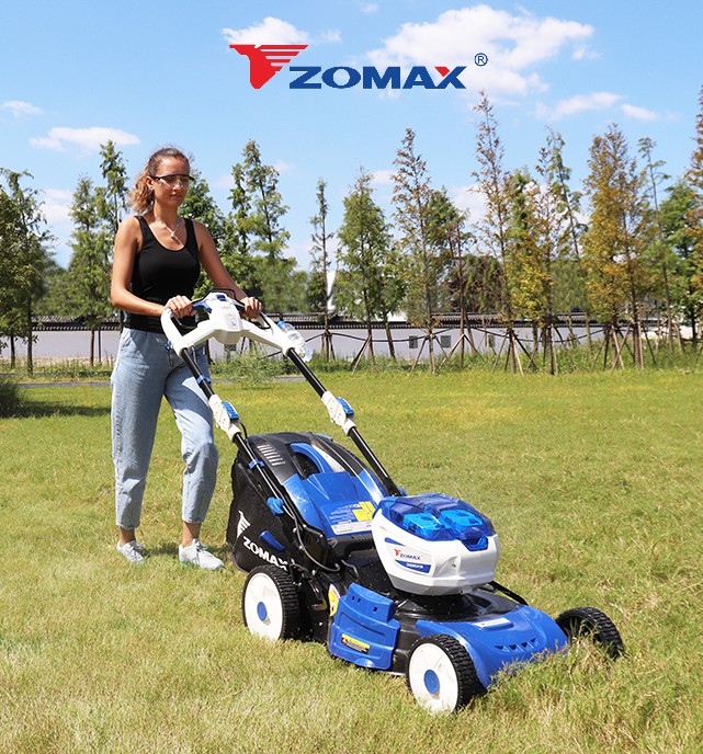 ZOMAX 21" Lithium-ion Battery Lawn Mower Grass Cutting Garden Machine - Image 2