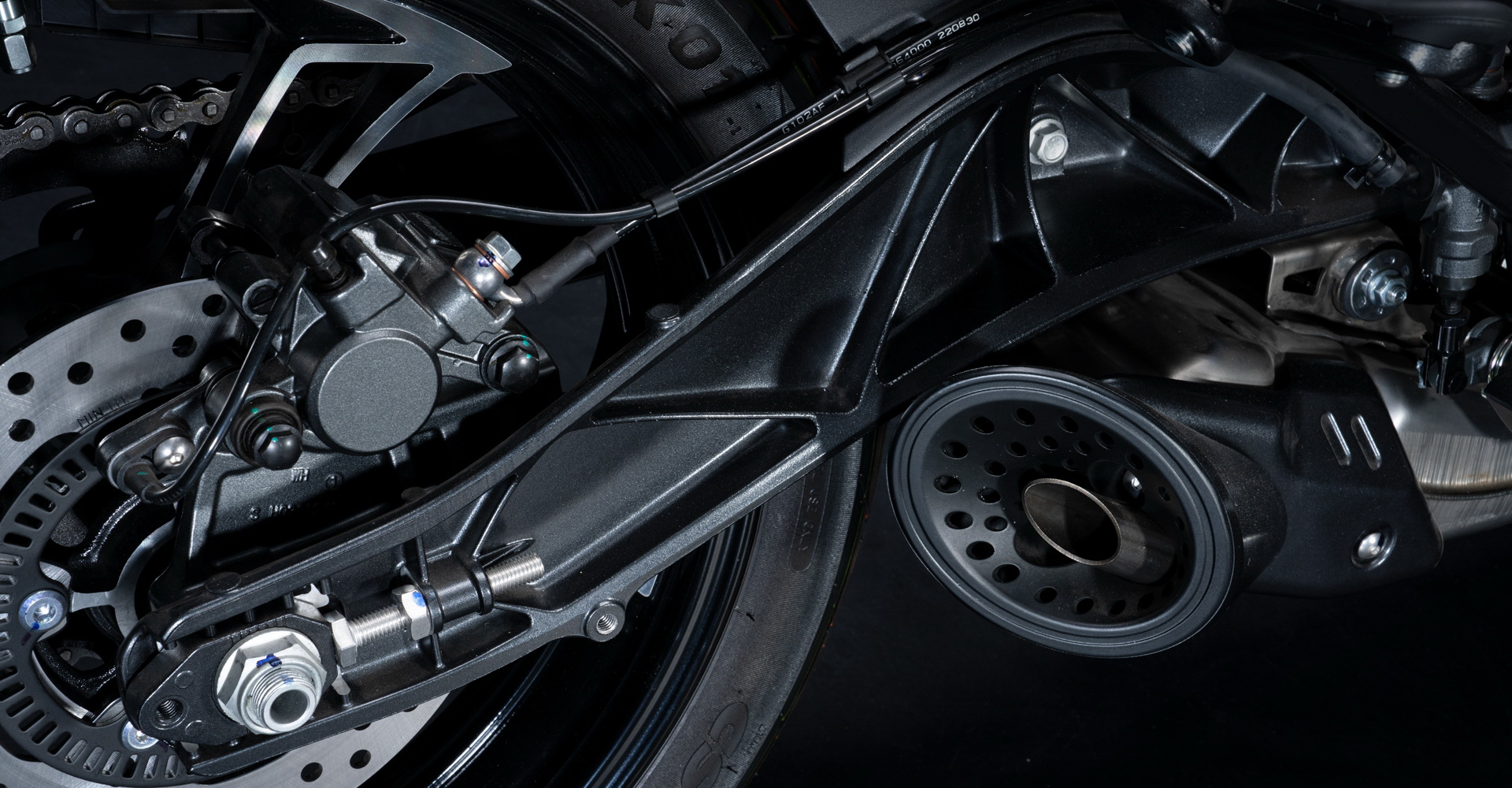 Rear wheel and brake assembly