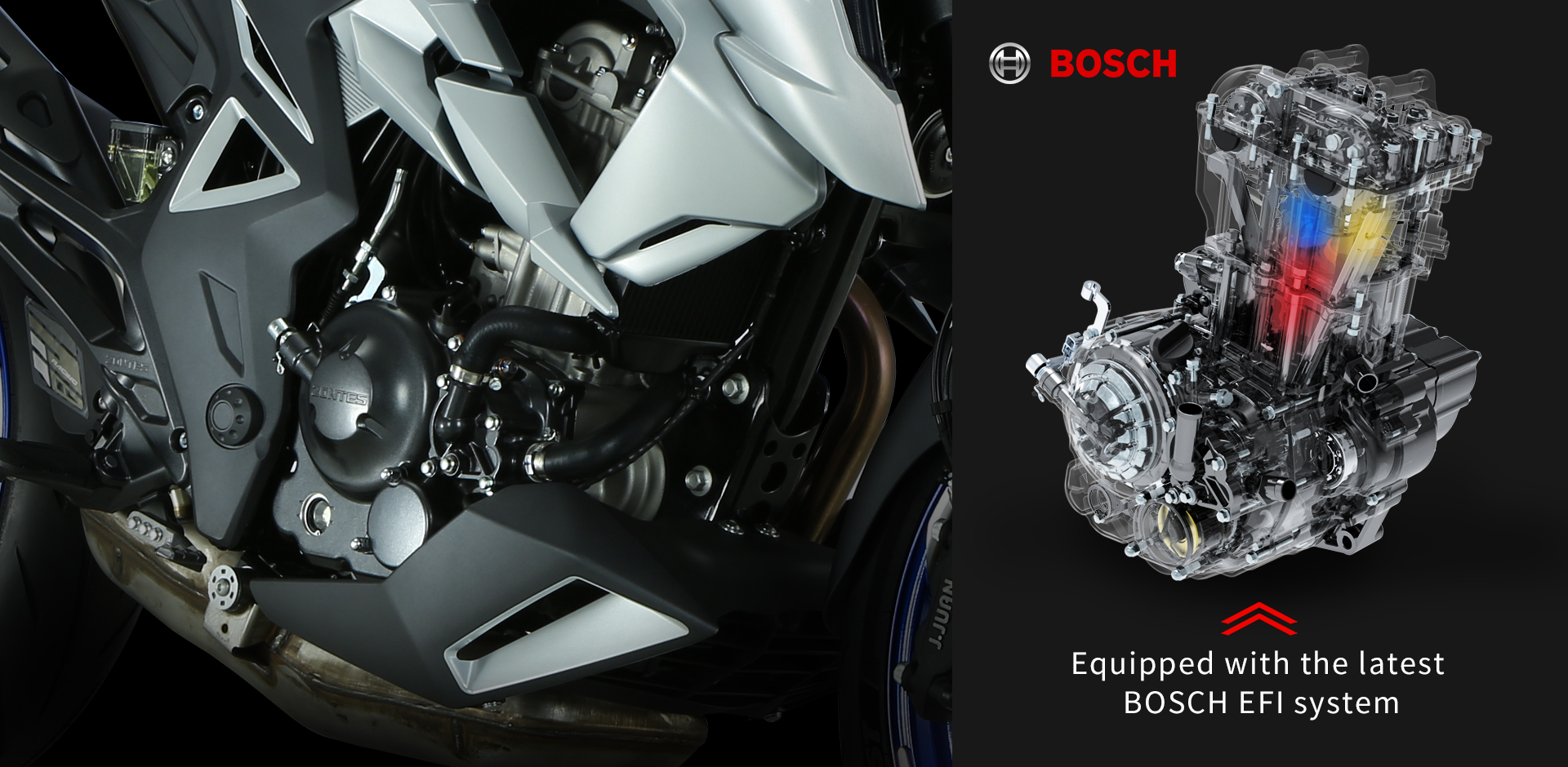 BOSCH EFI fuel injection system view