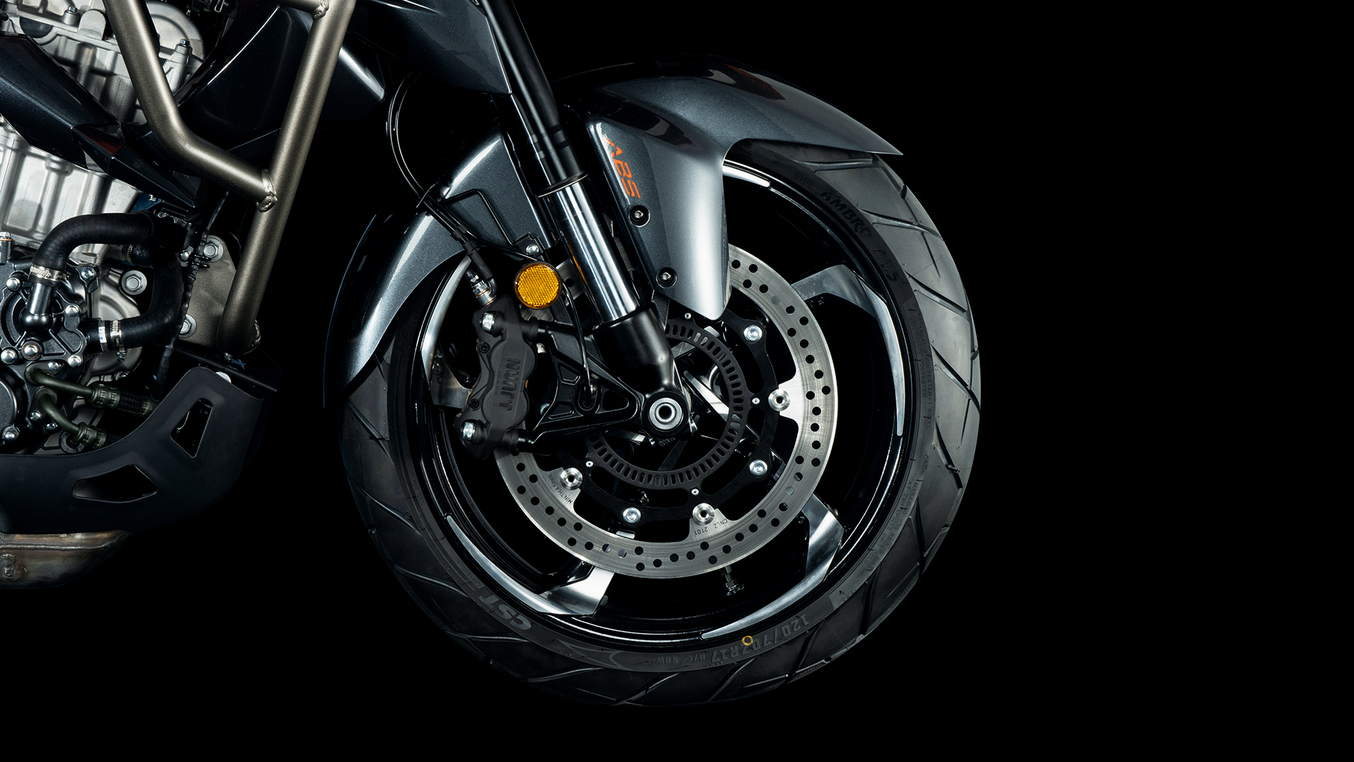 Front suspension and braking