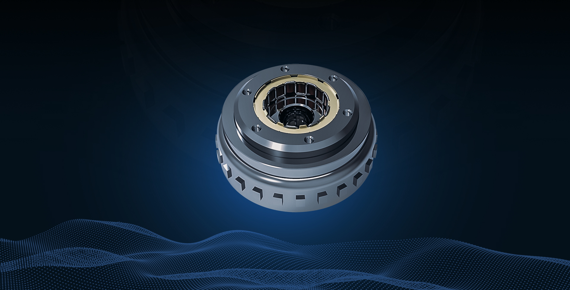Internal clutch assembly view