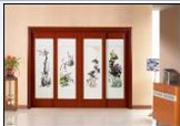 Floral Decorative Folding Screen Room Divider