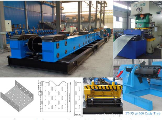 Overview of the cable tray roll forming machine production line