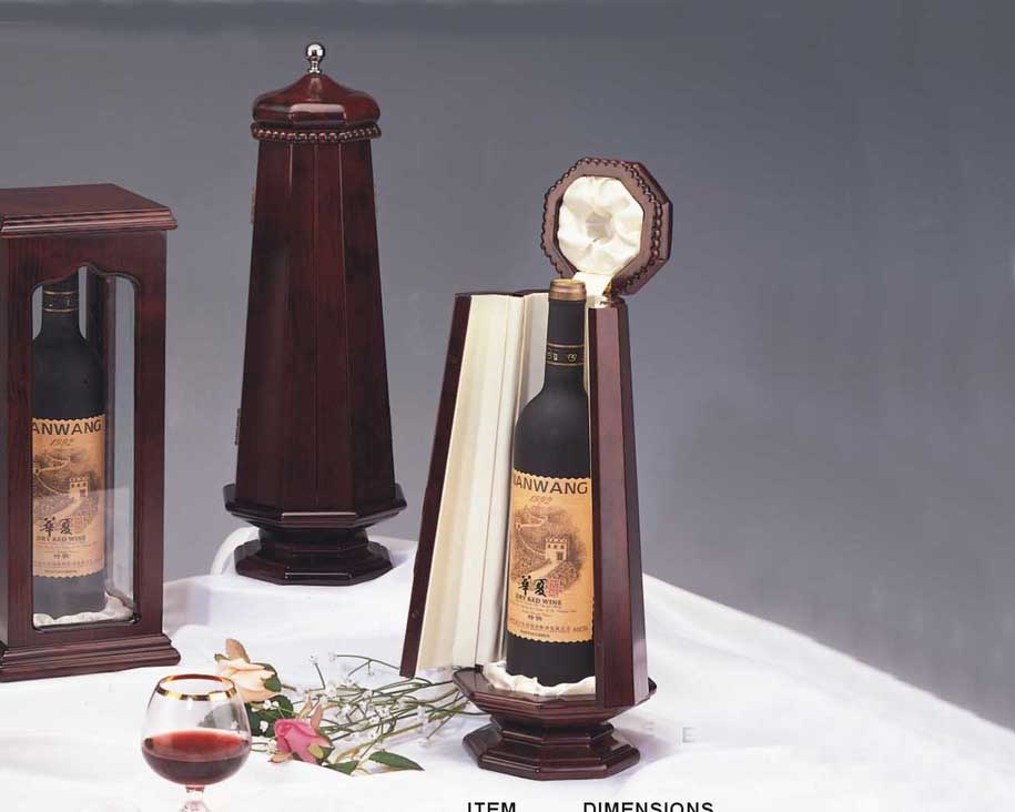 Wine Bottle Display Case Set